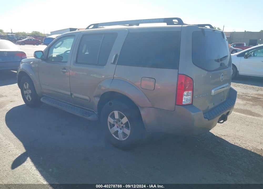 2005 NISSAN PATHFINDER SE OFF ROAD VIN: 5N1AR18W55C761584