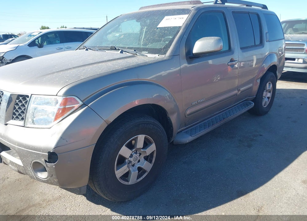 2005 NISSAN PATHFINDER SE OFF ROAD VIN: 5N1AR18W55C761584