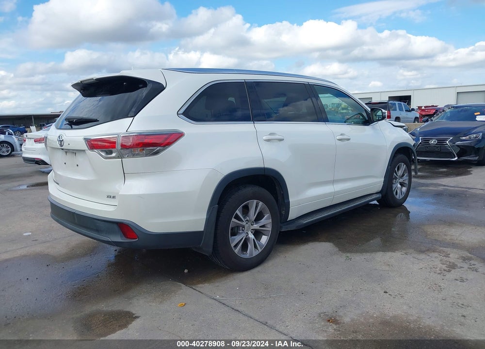 2015 TOYOTA HIGHLANDER XLE V6 VIN: 5TDKKRFH7FS050212