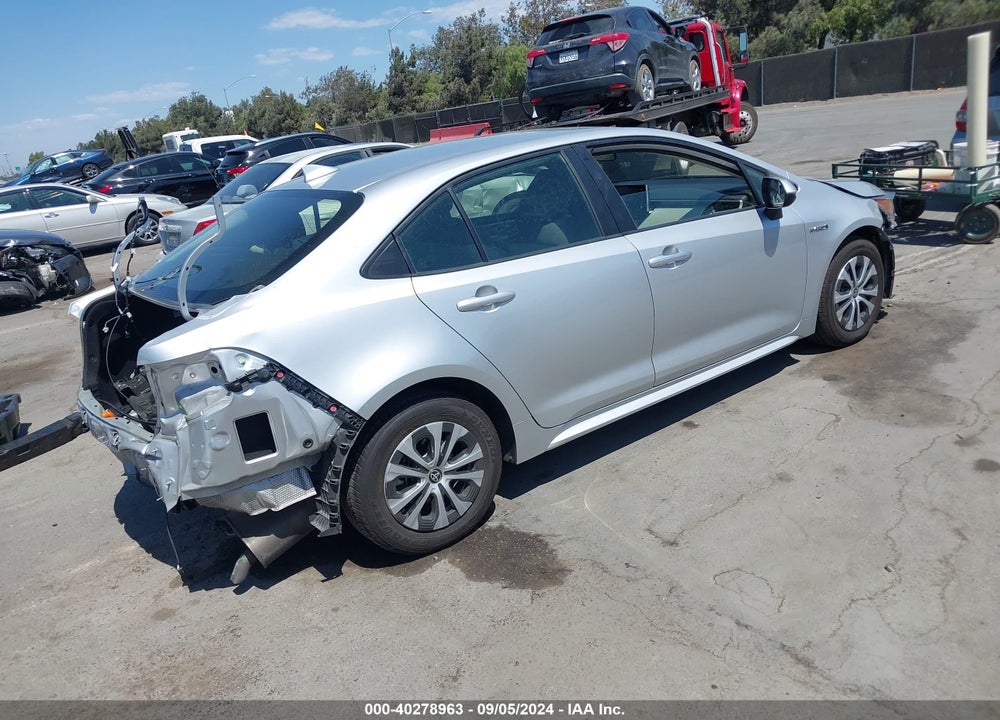 2021 TOYOTA COROLLA HYBRID LE VIN: JTDEAMDE8MJ009934