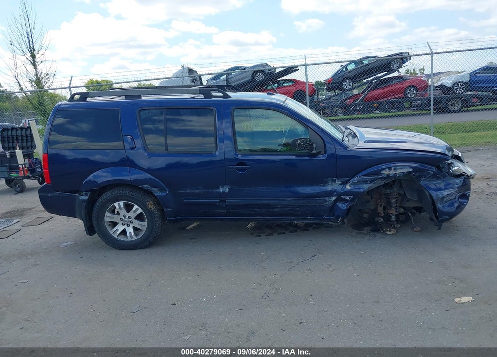 2010 NISSAN PATHFINDER SE VIN: 5N1AR1NB7AC610256