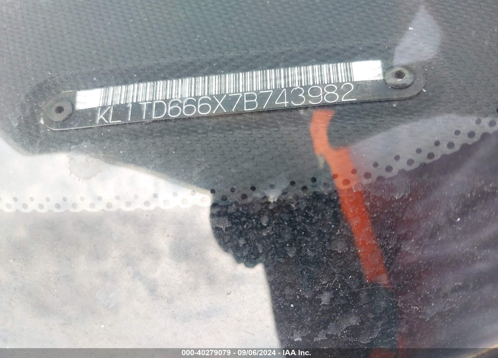 2007 CHEVROLET AVEO 5 LS VIN: KL1TD666X7B743982