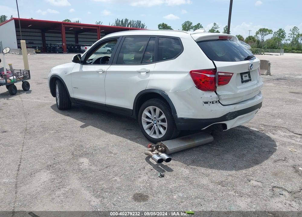 2017 BMW X3 SDRIVE28I VIN: 5UXWZ7C38H0X39030