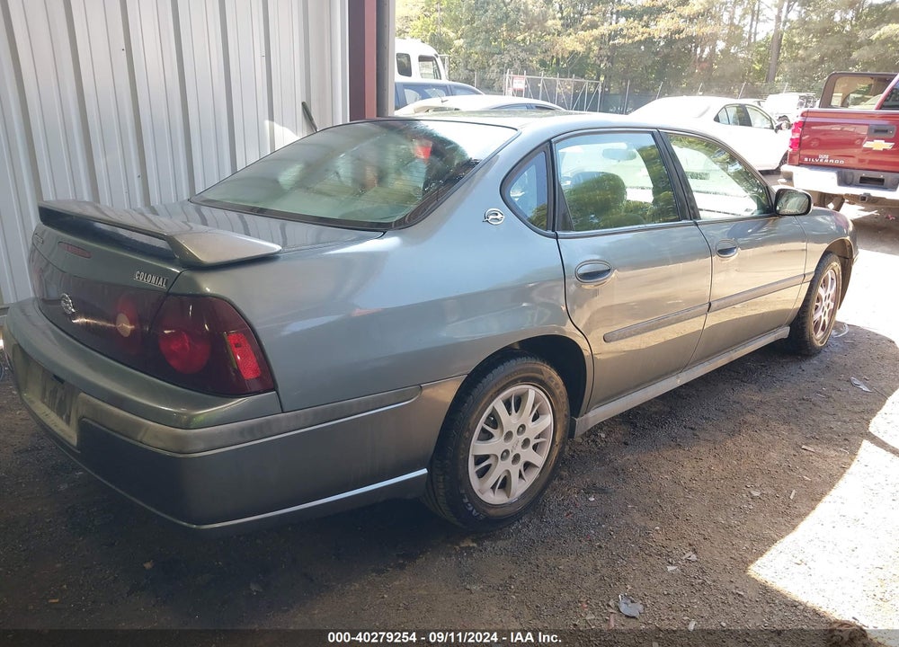 2004 CHEVROLET IMPALA VIN: 2G1WF52E449189352
