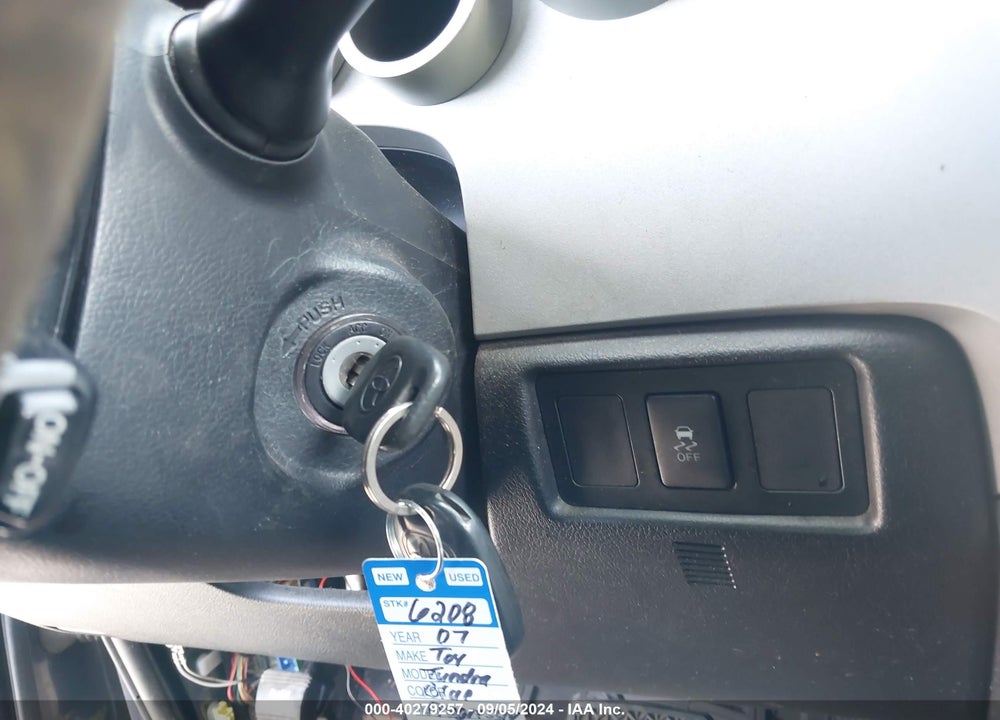 2007 TOYOTA TUNDRA SR5 5.7L V8 VIN: 5TBEV54117S461344