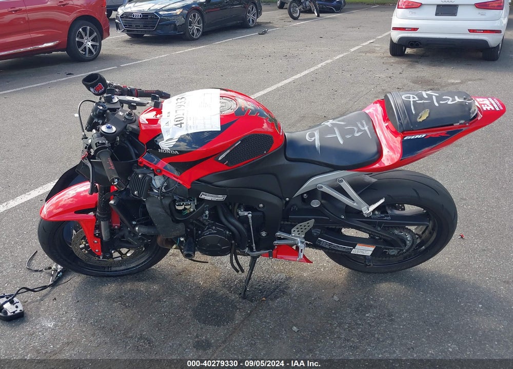 2008 HONDA CBR600 RR VIN: JH2PC40038M103440