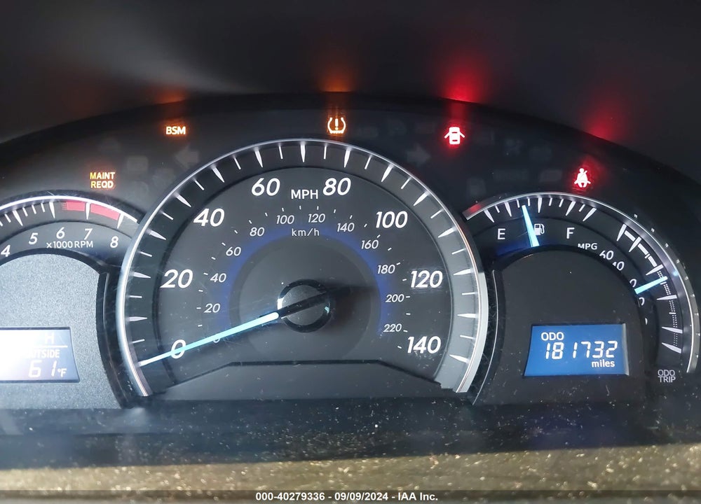 2013 TOYOTA CAMRY XLE VIN: 4T1BF1FK4DU672983