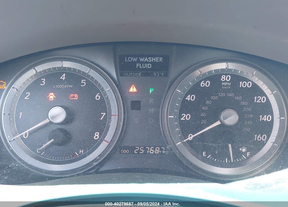 2007 LEXUS ES 350 VIN: JTHBJ46G272022628