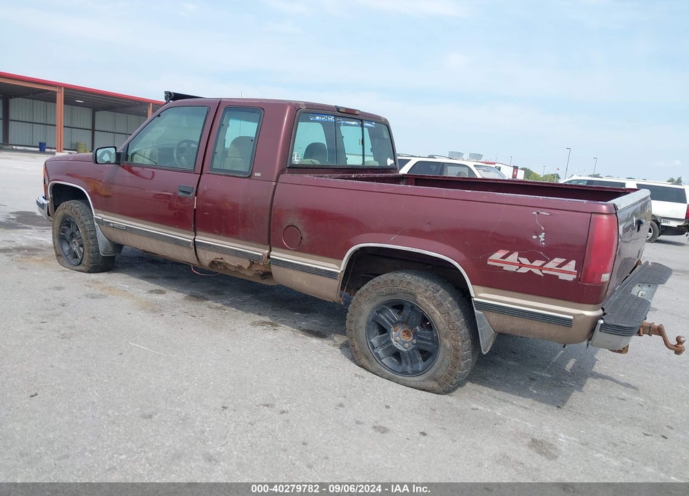 1998 CHEVROLET K1500 FLEETSIDE VIN: 2GCEK19RXW1181189