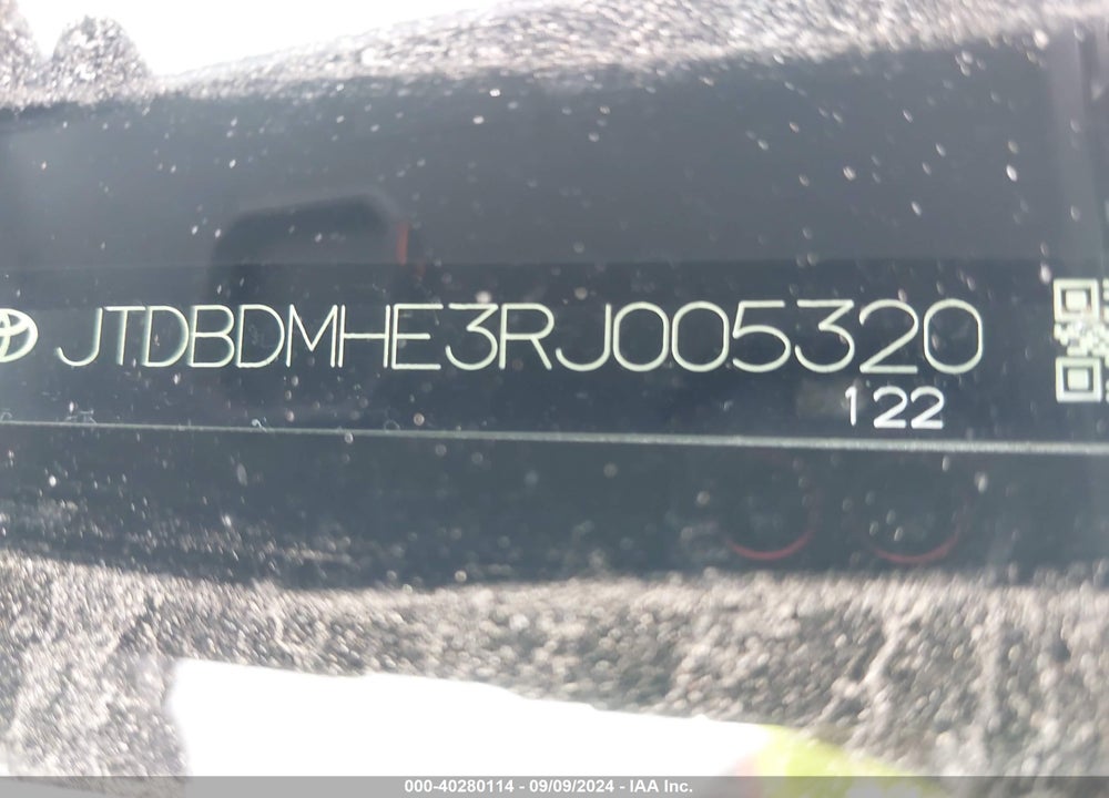 2024 TOYOTA COROLLA HYBRID SE VIN: JTDBDMHE3RJ005320