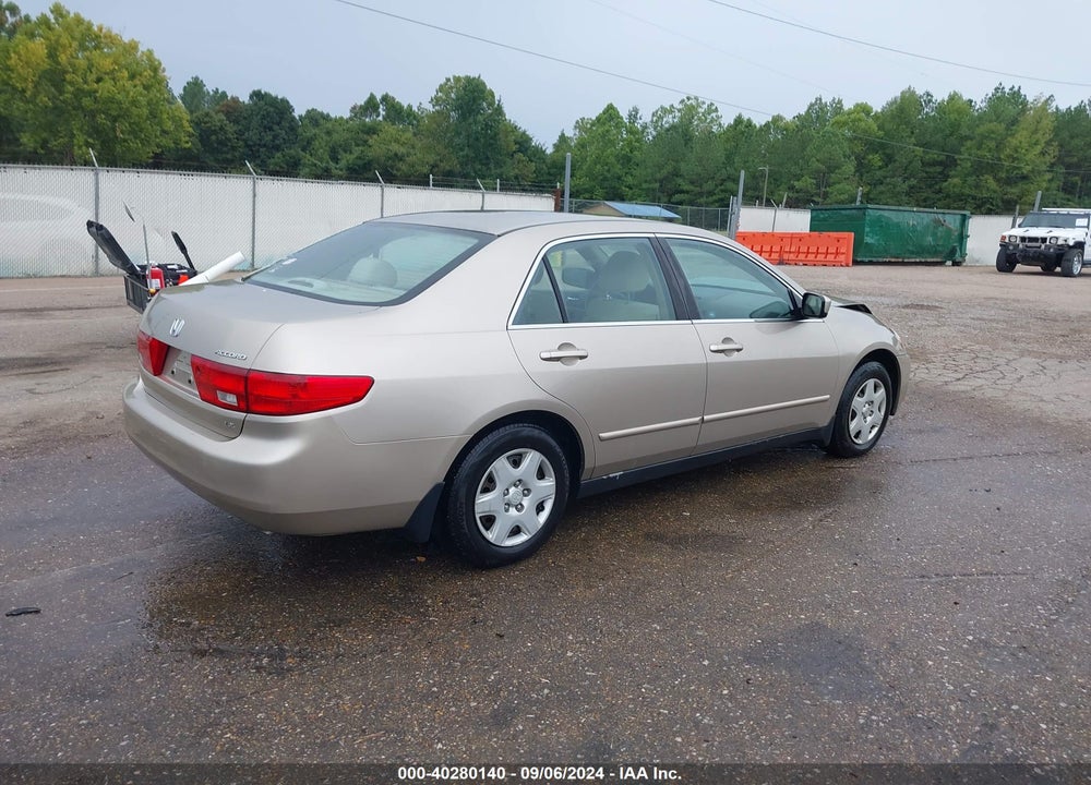 2005 HONDA ACCORD 2.4 LX VIN: 3HGCM56495G702637
