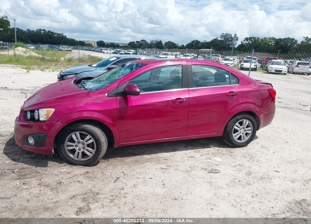 2014 CHEVROLET SONIC LT AUTO VIN: 1G1JC5SH6E4127209