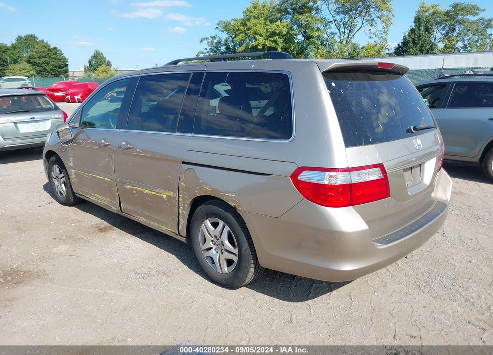 2005 HONDA ODYSSEY EX-L VIN: 5FNRL38675B416421