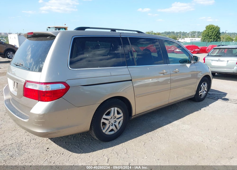2005 HONDA ODYSSEY EX-L VIN: 5FNRL38675B416421