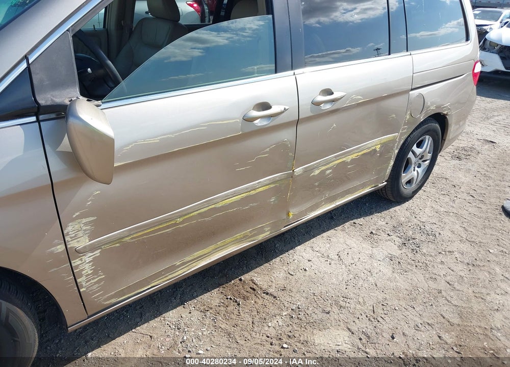 2005 HONDA ODYSSEY EX-L VIN: 5FNRL38675B416421