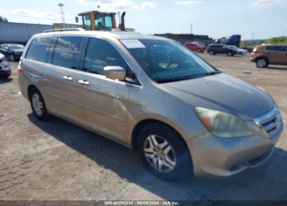 2005 HONDA ODYSSEY EX-L VIN: 5FNRL38675B416421