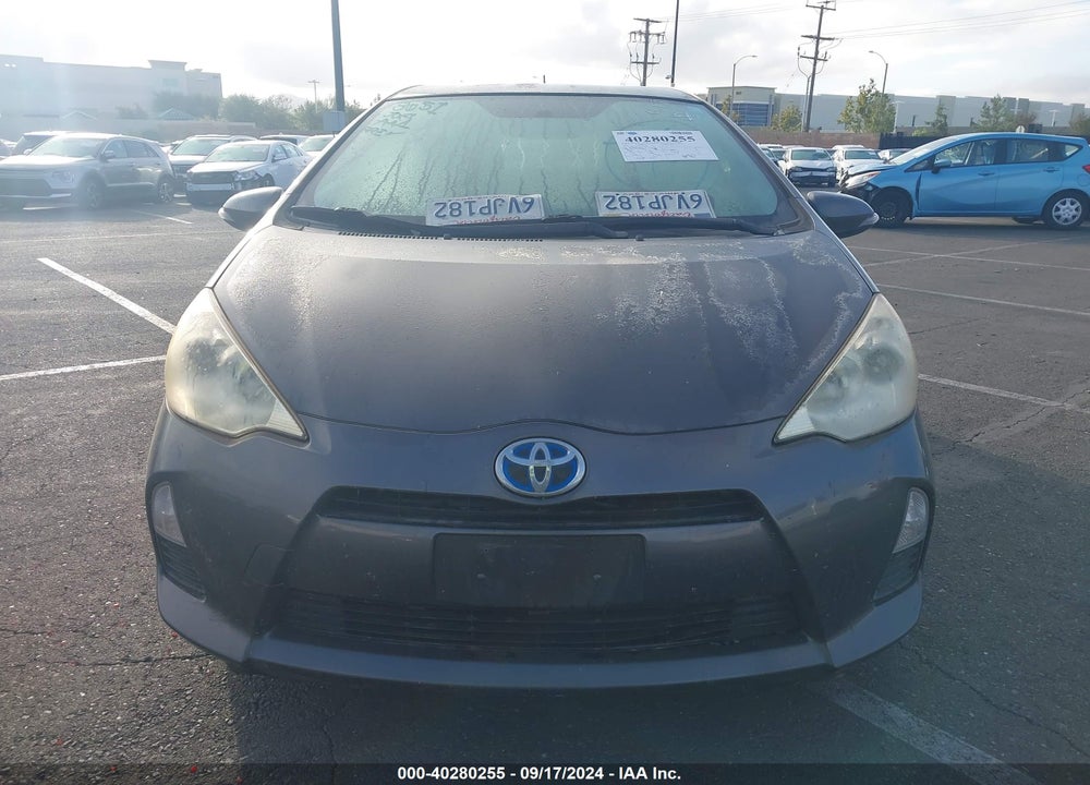 2012 TOYOTA PRIUS C ONE VIN: JTDKDTB31C1503606