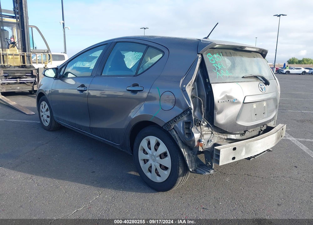 2012 TOYOTA PRIUS C ONE VIN: JTDKDTB31C1503606
