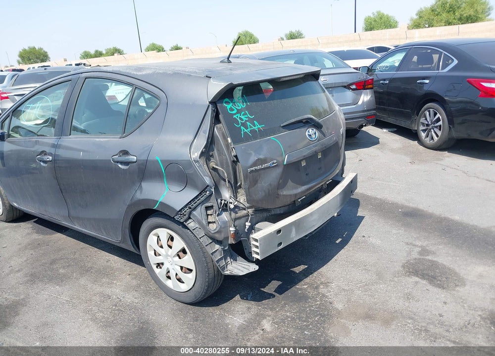 2012 TOYOTA PRIUS C ONE VIN: JTDKDTB31C1503606