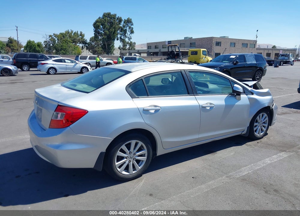 2012 HONDA CIVIC EX VIN: 2HGFB2F81CH305036