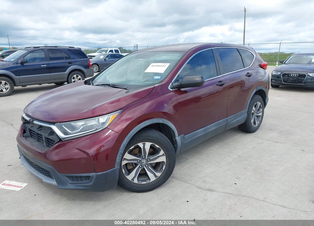 2017 HONDA CR-V LX VIN: 7FARW5H39HE009279