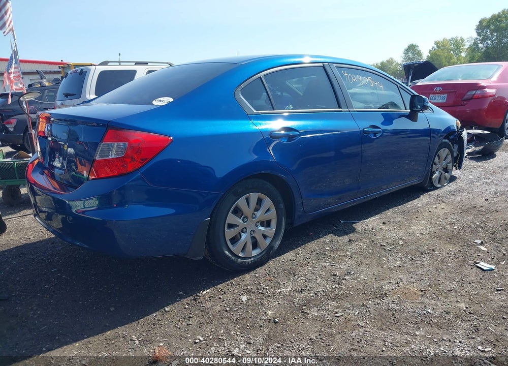 2012 HONDA CIVIC LX VIN: 19XFB2F59CE367798