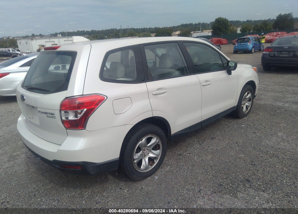 2016 SUBARU FORESTER 2.5I VIN: JF2SJAAC8GH403404