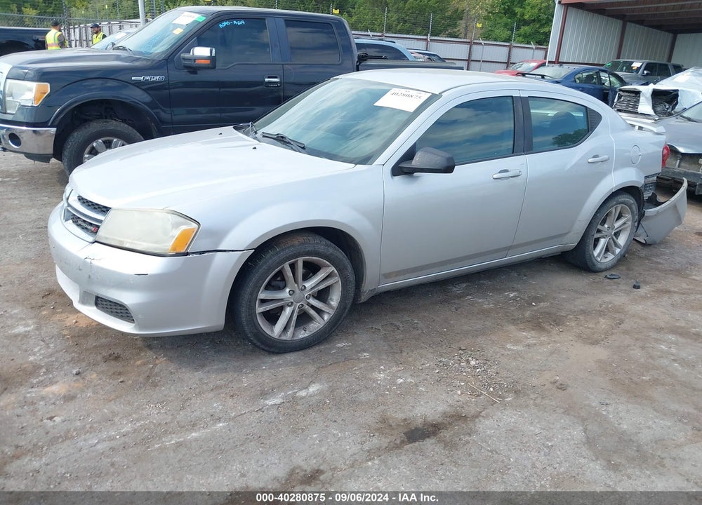 2012 DODGE AVENGER SE VIN: 1C3CDZAG0CN289197