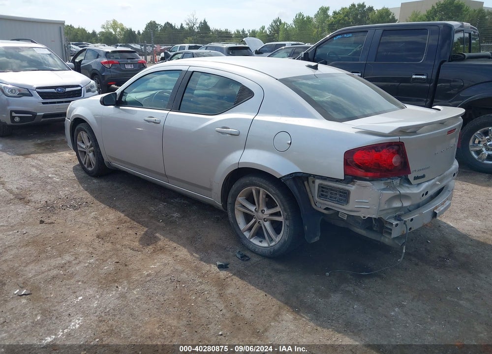 2012 DODGE AVENGER SE VIN: 1C3CDZAG0CN289197