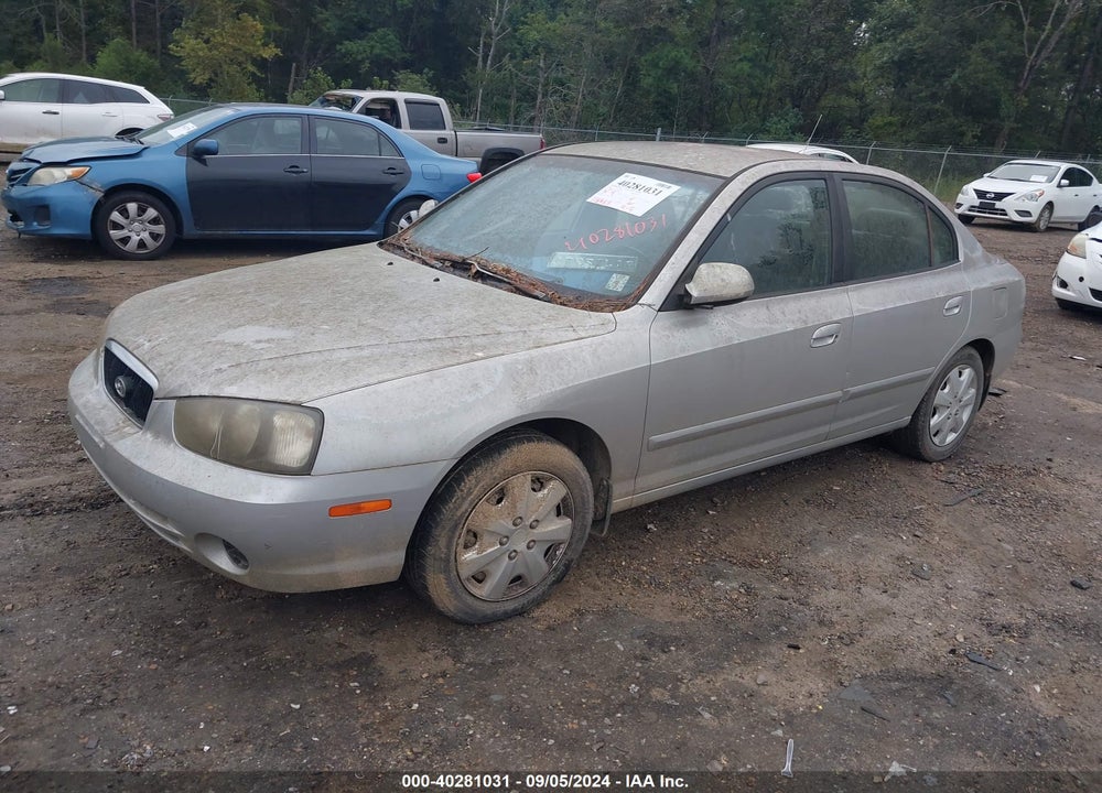 2002 HYUNDAI ELANTRA GLS VIN: KMHDN45D02U290236