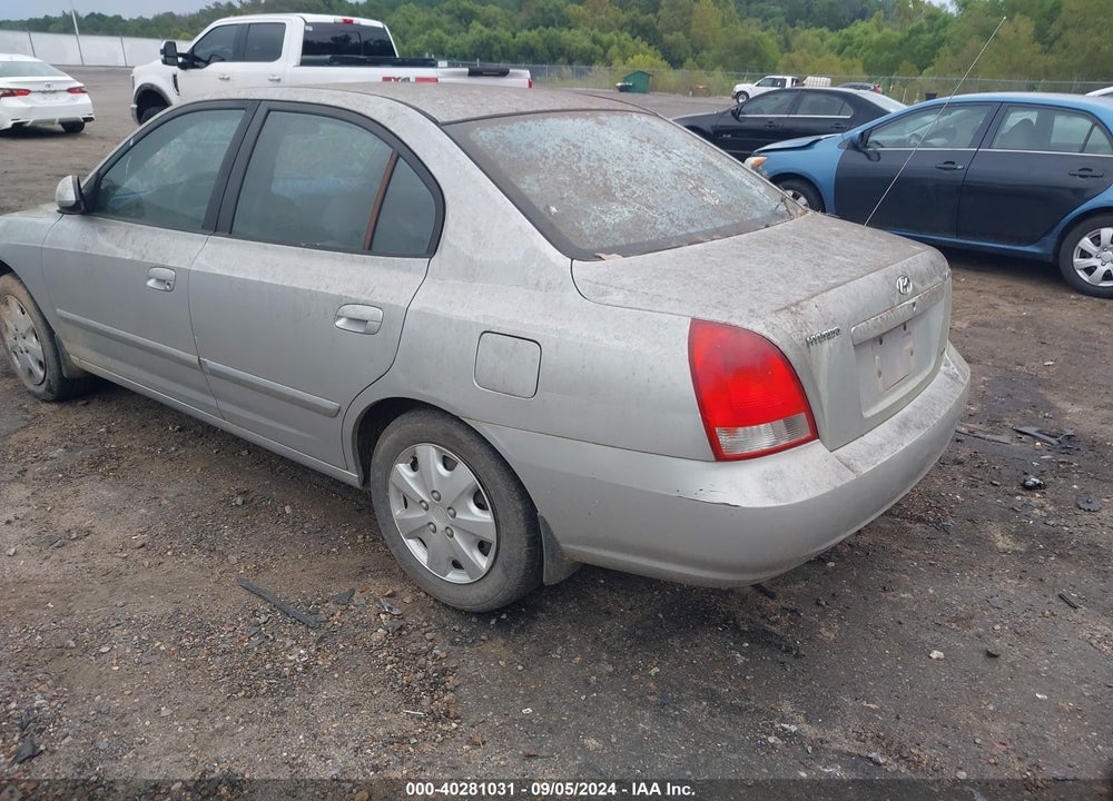 2002 HYUNDAI ELANTRA GLS VIN: KMHDN45D02U290236