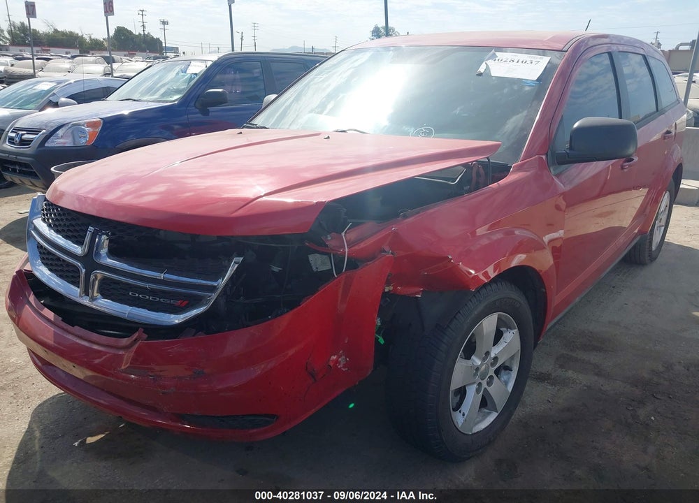 2013 DODGE JOURNEY AMERICAN VALUE PKG VIN: 3C4PDCAB7DT509273