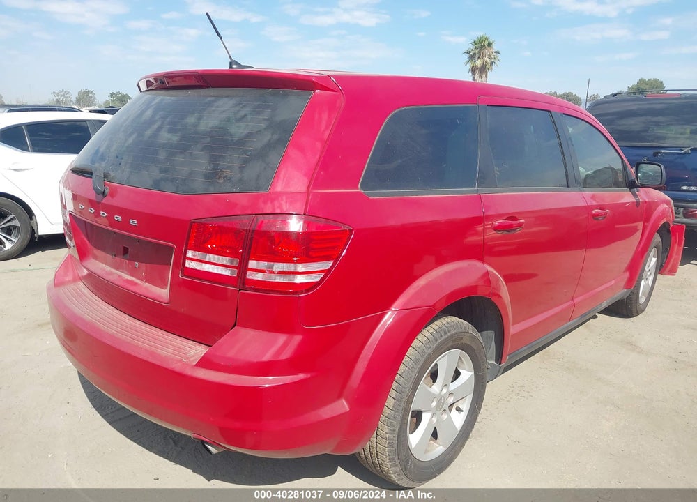 2013 DODGE JOURNEY AMERICAN VALUE PKG VIN: 3C4PDCAB7DT509273