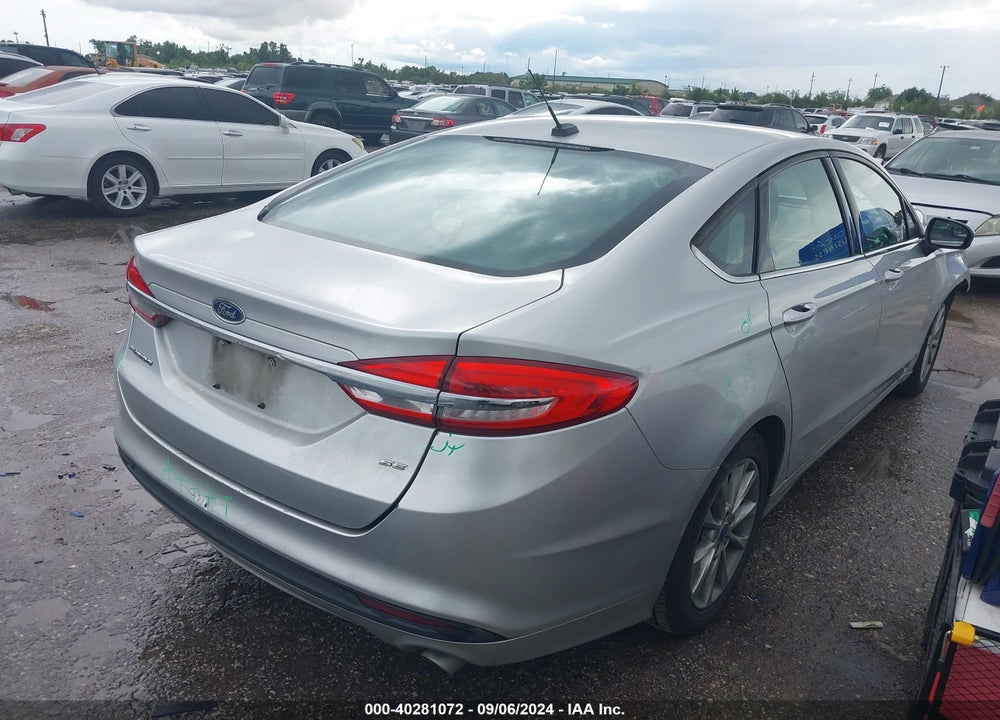 2017 FORD FUSION SE VIN: 3FA6P0H76HR171537