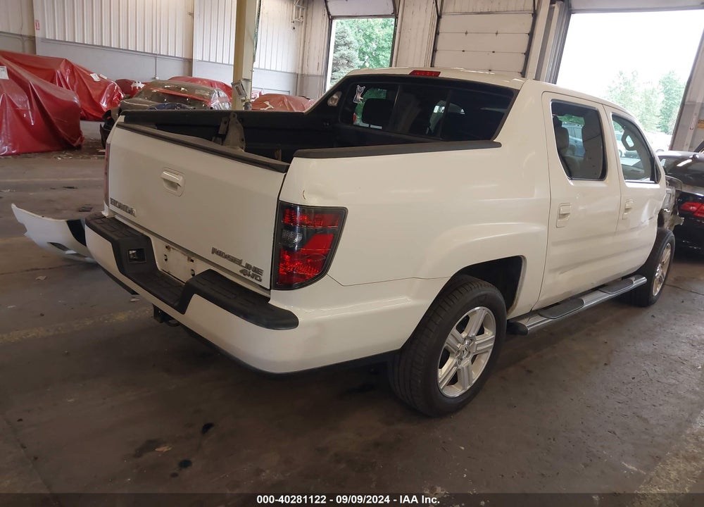 2014 HONDA RIDGELINE RTL VIN: 5FPYK1F5XEB012078