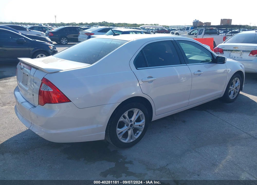 2012 FORD FUSION SE VIN: 3FAHP0HAXCR419091