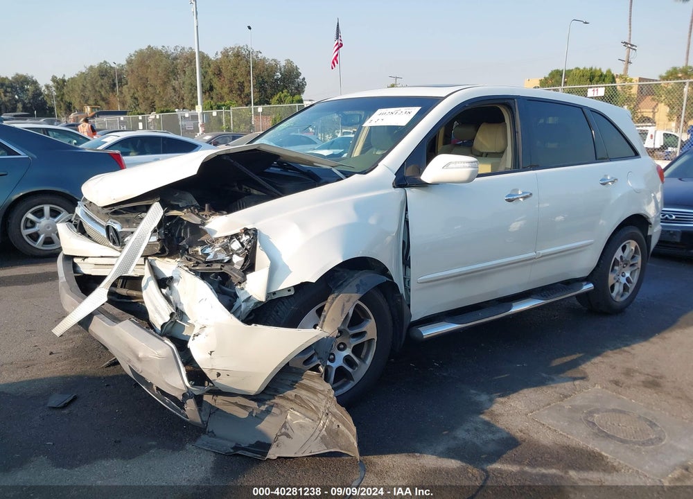 2008 ACURA MDX TECHNOLOGY PACKAGE VIN: 2HNYD28388H539243
