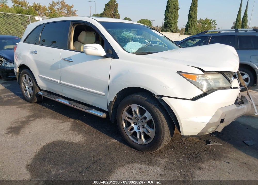 2008 ACURA MDX TECHNOLOGY PACKAGE VIN: 2HNYD28388H539243