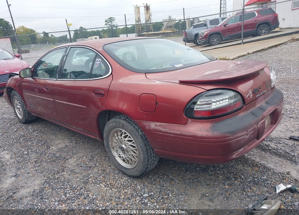 2000 PONTIAC GRAND PRIX SE VIN: 1G2WJ52K4YF259400