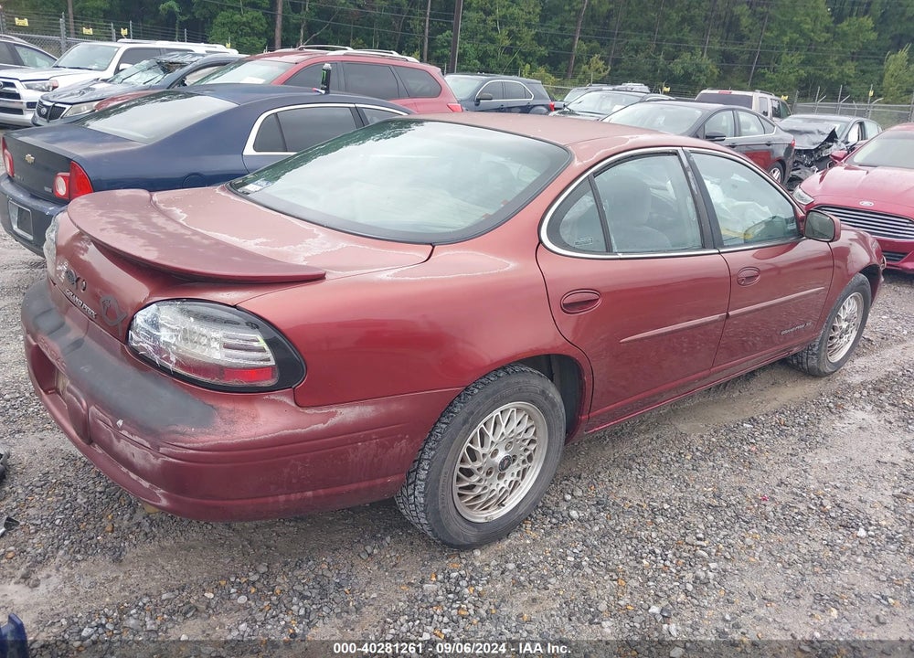2000 PONTIAC GRAND PRIX SE VIN: 1G2WJ52K4YF259400