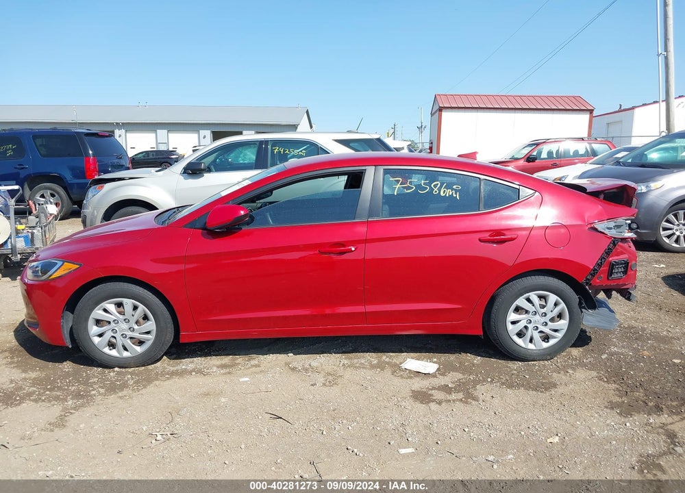 2017 HYUNDAI ELANTRA SE VIN: KMHD74LF4HU065308