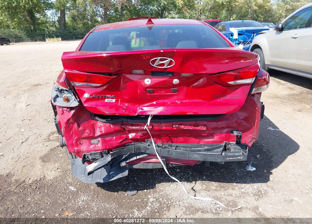 2017 HYUNDAI ELANTRA SE VIN: KMHD74LF4HU065308