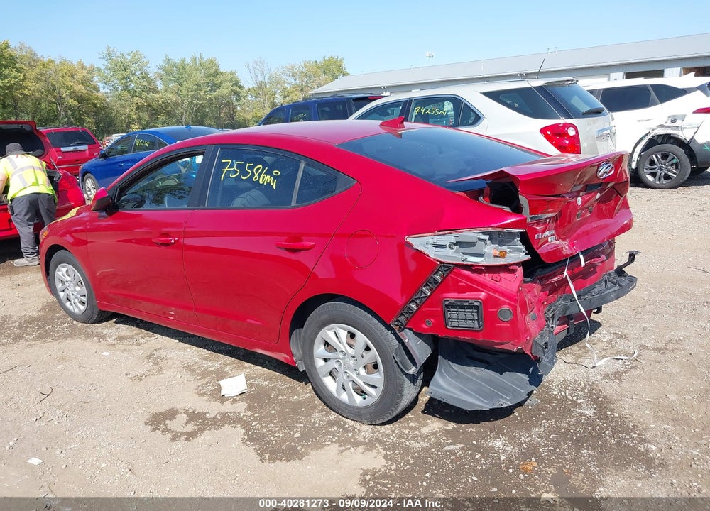 2017 HYUNDAI ELANTRA SE VIN: KMHD74LF4HU065308