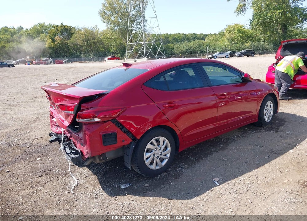2017 HYUNDAI ELANTRA SE VIN: KMHD74LF4HU065308