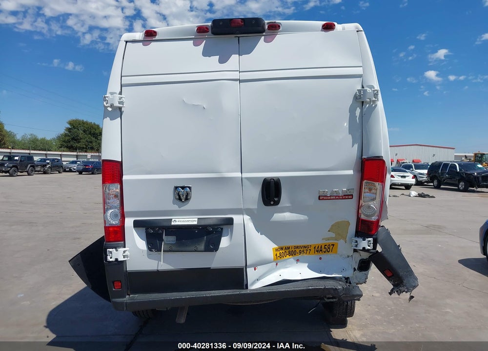 2020 RAM PROMASTER 3500 HIGH ROOF 159 WB VIN: 3C6URVHG3LE113207