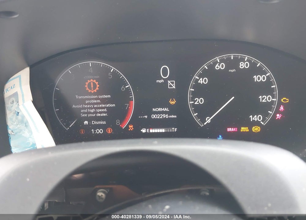 2024 HONDA HR-V 2WD EX-L/2WD EX-L W/O BSI VIN: 3CZRZ1H75RM745626