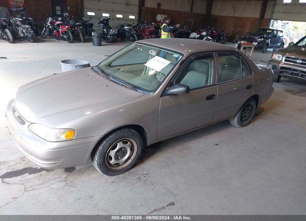 2000 TOYOTA COROLLA VIN: 2T1BR12E8YC359563