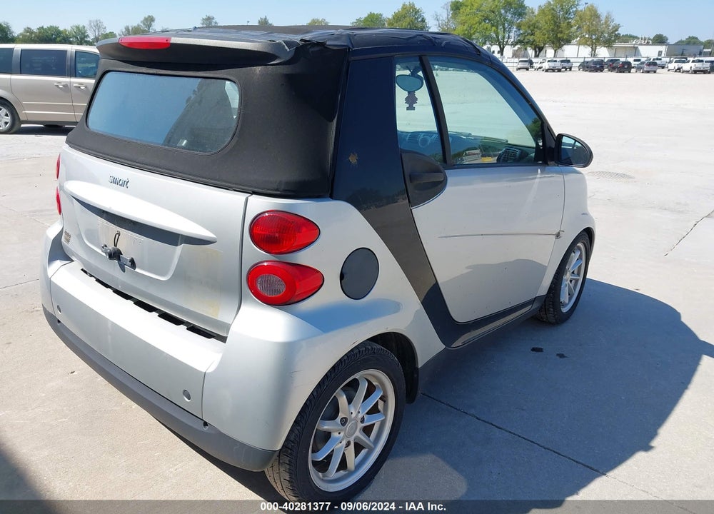 2008 SMART FORTWO PASSION VIN: WMEEK31X28K162890