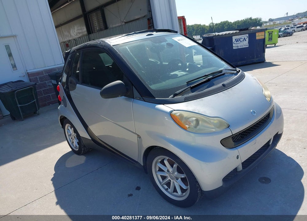 2008 SMART FORTWO PASSION VIN: WMEEK31X28K162890