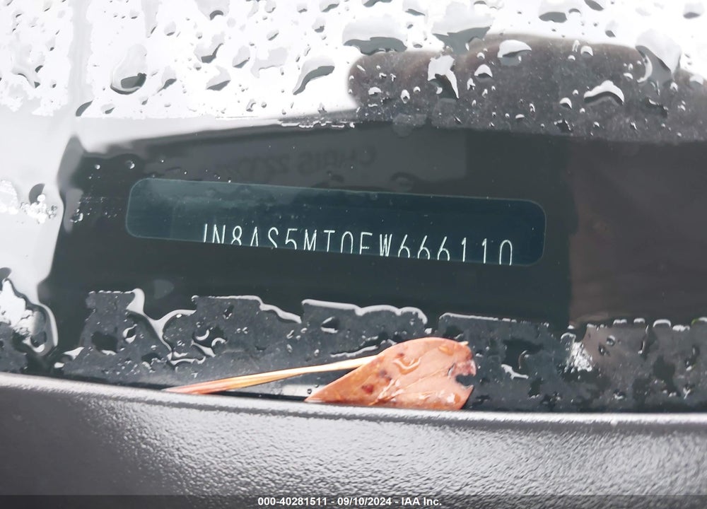 2015 NISSAN ROGUE SELECT S VIN: JN8AS5MT0FW666110